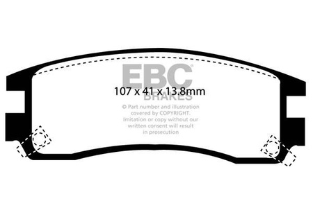 DP1609 - Sada brzdových destiček Série ULTIMAX2 EBC Brakes