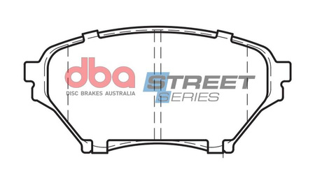Přední brzdové destičky DBA Brake Pads Street Series Ceramic - DB1386SS MAZDA MX5 Mk2 NB Sport