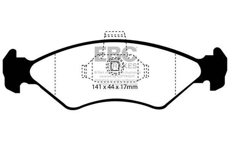 DP41050R - Sada brzdových destiček Série YELLOWSTUFF EBC Brakes