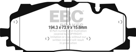 DP32277C - Sada brzdových destiček Série REDSTUFF EBC Brakes