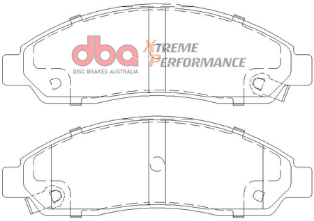 Přední brzdové destičky DBA Brake Pads Xtreme Performance Hawk HB554x.643 - DB1468XP HOLDEN Aust NZ ISUZU D-MAX Rodeo