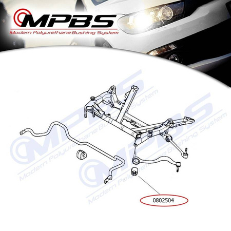 Přední spodní rameno (přední) pouzdro 66mm - MPBS: 0802504-66 BMW 5 E39,