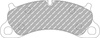 Přední brzdová destička Ferodo Racing DS1.11 FCP4955W PORSCHE 911 991 Convertible Targa 991 