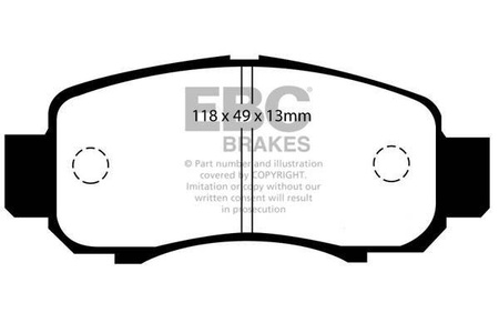 DP1355 - Sada brzdových destiček Série ULTIMAX2 EBC Brakes
