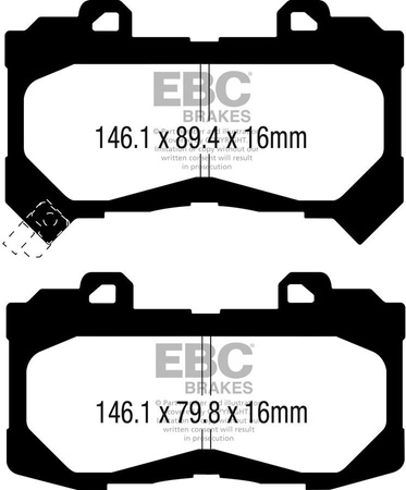 DPX3044 - Sada brzdových destiček Série ULTIMAX2 EBC Brakes