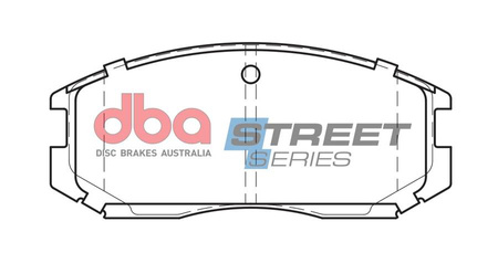 Přední brzdové destičky DBA Brake Pads Street Series Ceramic - DB1277SS DAIHATSU Extol Terios MITSUBISHI Colt Lancer Libero PROTON Compact Gen-2 Persona Satria Wira