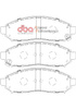 Přední brzdové destičky DBA Brake Pads Xtreme Performance Hawk HB618x.625 - DB1835XP NISSAN Aust NZ Leaf NV200 Combi Navara D40 Pathfinder