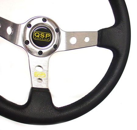 Kožený volant QSP 3ramenný 350mm / 90mm