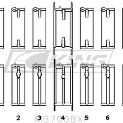 Obal hlavního ložiska King NISSAN RB25DET - MB7008XP.026