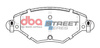 Přední brzdové destičky DBA Brake Pads Street Series Ceramic - DB2016SS CITROEN C5 Estate