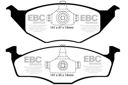 DP1433 - Sada brzdových destiček Série ULTIMAX2 EBC Brakes