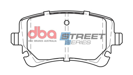 Brzdové destičky DBA Street Series Polokovové zadní brzdové destičky - DB1956SS