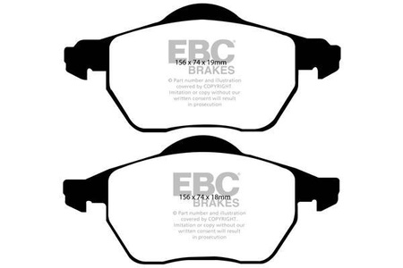 DP41439R - Sada brzdových destiček Série YELLOWSTUFF EBC Brakes