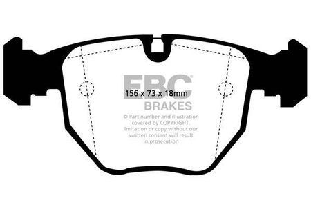 DP31036C - Sada brzdových destiček Série REDSTUFF EBC Brakes