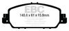 DP33014C - Sada brzdových destiček Série REDSTUFF EBC Brakes