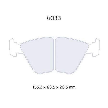 Brzdové destičky Carbone Lorraine RC5 - BMW Z3 M (97-03)