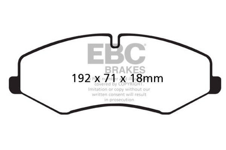 DPX2060 - Sada brzdových destiček Série ULTIMAX2 EBC Brakes