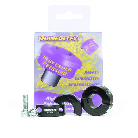 Postranní opěrné svorky proti převrácení 13-14 mm Polyuretanové pouzdro POWERFLEX Svorky podpěry válečkové tyče Svorky boční opěry tyče PFC13-14 Číslo schéma: 