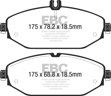 DP32214C - Sada brzdových destiček Série REDSTUFF EBC Brakes
