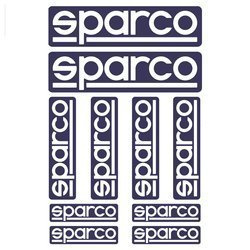 Sada 10ks samolepek Sparco