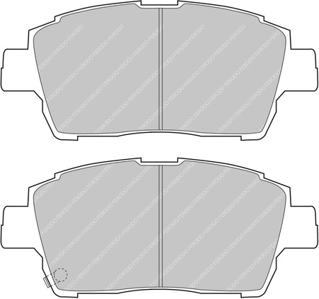Přední brzdová destička Ferodo Racing DS2500 FCP1392H TOYOTA CELICA ZZT23 MR2 III W3 Prius Yaris Yaris Verso Verso