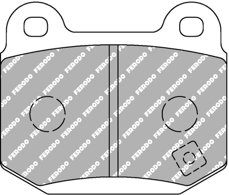 Zadní brzdová destička Ferodo Racing DS2500 FCP1562H KTM X-Bow LOTUS Elise MASERATI Quattroporte V MITSUBISHI Lancer MYGALE Formula 4 NISSAN 350Z OPEL Speedster SUBARU Impreza II,I GR GH G3 TATUUS FIA VAUXHALL VX220