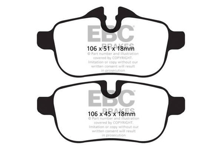 DPX2046 - Sada brzdových destiček Série ULTIMAX2 EBC Brakes