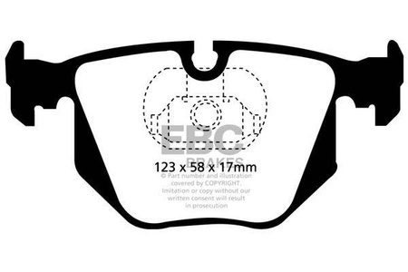 DP31118C - Sada brzdových destiček Série REDSTUFF EBC Brakes