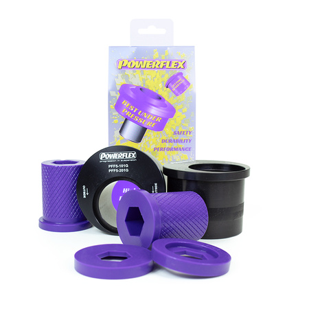 Přední lichoběžníkové rameno Zadní pouzdro, rejdové čepice nastaveno Polyuretanové pouzdro Powerflex Road Series Mini R50/52/53 Gen 1 (2000 - 2006) PFF5-101G