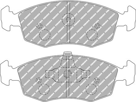 Přední brzdová destička Ferodo Racing DS3000 FCP276R AC Ace FORD Escort 2 3 4 5 7 Granada Orion Scorpio Sierra Sierra Sapphire Sapphire