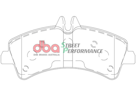 Zadní brzdové destičky DBA Brake Pads Street Performance - DB1975SP MERCEDES-BENZ Sprinter 411D 413D 415D 416D 418D 419D 424 509D 510D 511D 513D 515D 516D 518D 519D VOLKSWAGEN Crafter 50