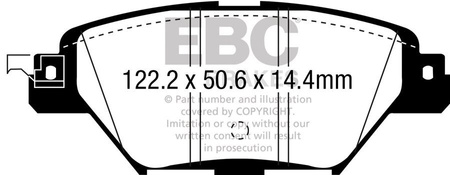 DPX3083 - Sada brzdových destiček Série ULTIMAX2 EBC Brakes