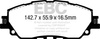 DPX2378 - Sada brzdových destiček Série ULTIMAX2 EBC Brakes