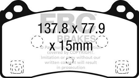 DP92274 - Sada brzdových destiček Série ORANGESTUFF EBC Brakes