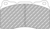 Přední brzdová destička Ferodo Racing DS1.11 FCP1334W ALFA ROMEO 147 156 159 166 AUDI A3 Sportback TT CADILLAC CTS CHEVROLET Camaro Corvette FERRARI 458 488 FORD Mustang MASERATI Ghibli MITSUBISHI Lancer OPEL ASTRA J RENAULT Megane Coupe SEAT Leon VOLVO