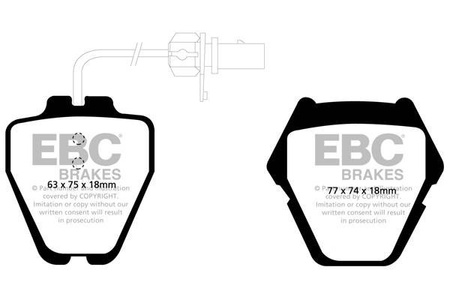 DP41348R - Sada brzdových destiček Série YELLOWSTUFF EBC Brakes