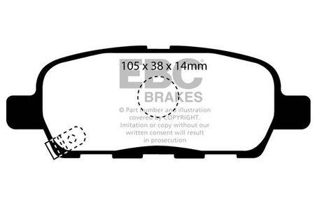 DP31955C - Sada brzdových destiček Série REDSTUFF EBC Brakes