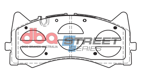 Přední brzdové destičky DBA Brake Pads Street Series Ceramic - DB15035SS MERCEDES-BENZ AMG GT 4 Door Coupe 43 4Matic 53 S C-Class W205 C63 Cabriolet A205 C205 Estate S205
