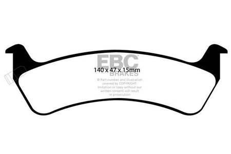 DP1129 - Sada brzdových destiček Série ULTIMAX2 EBC Brakes