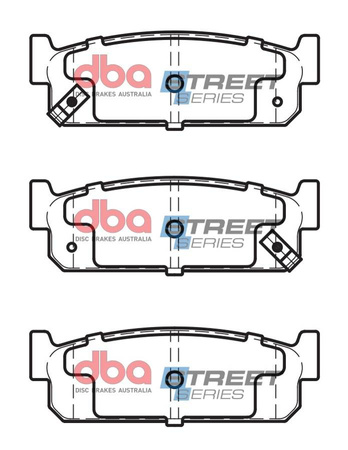 Zadní DBA brzdové destičky Street Series Ceramic - DB1399SS