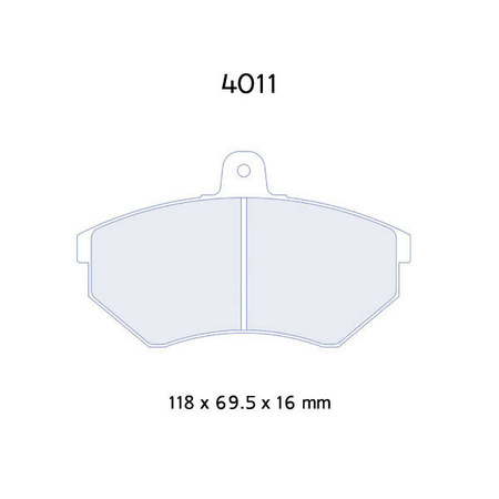 Brzdové destičky Carbone Lorraine RC5 - VW Polo 1,6 GTI (98-)