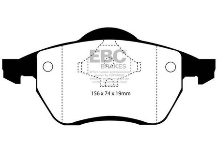 DP1074 - Sada brzdových destiček Série ULTIMAX2 EBC Brakes