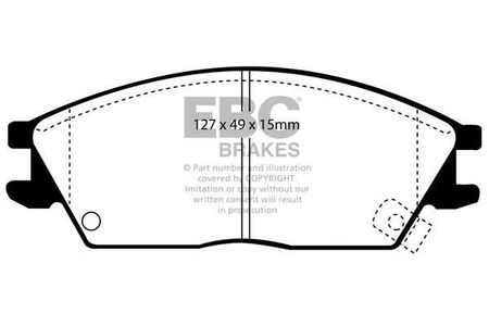 DP803 - Sada brzdových destiček Série ULTIMAX2 EBC Brakes