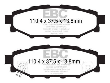 DP1584 - Sada brzdových destiček Série ULTIMAX2 EBC Brakes