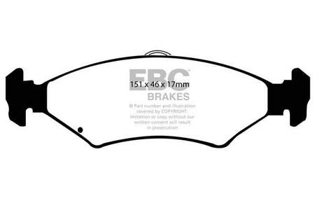 DP1237 - Sada brzdových destiček Série ULTIMAX2 EBC Brakes