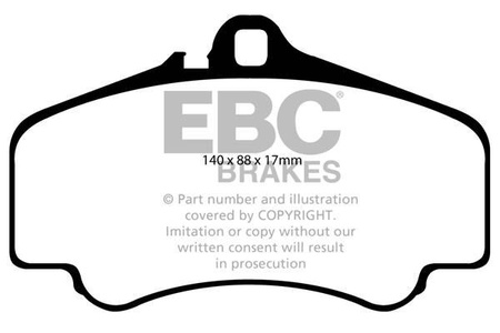 DP81454RP1 - Sada závodních brzdových destiček Série RP-1 Racing EBC Brakes