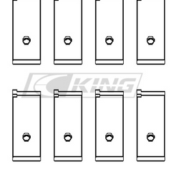 Obal ložiska ojnice King HONDA B16A, D16A/B/W/Y/Z, B18A1/B1 - CR 439XPC STDX