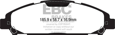 DP33039C - Sada brzdových destiček Série REDSTUFF EBC Brakes
