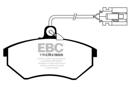 DP841/3 - Sada brzdových destiček Série ULTIMAX2 EBC Brakes