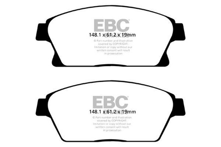 DPX2067 - Sada brzdových destiček Série ULTIMAX2 EBC Brakes